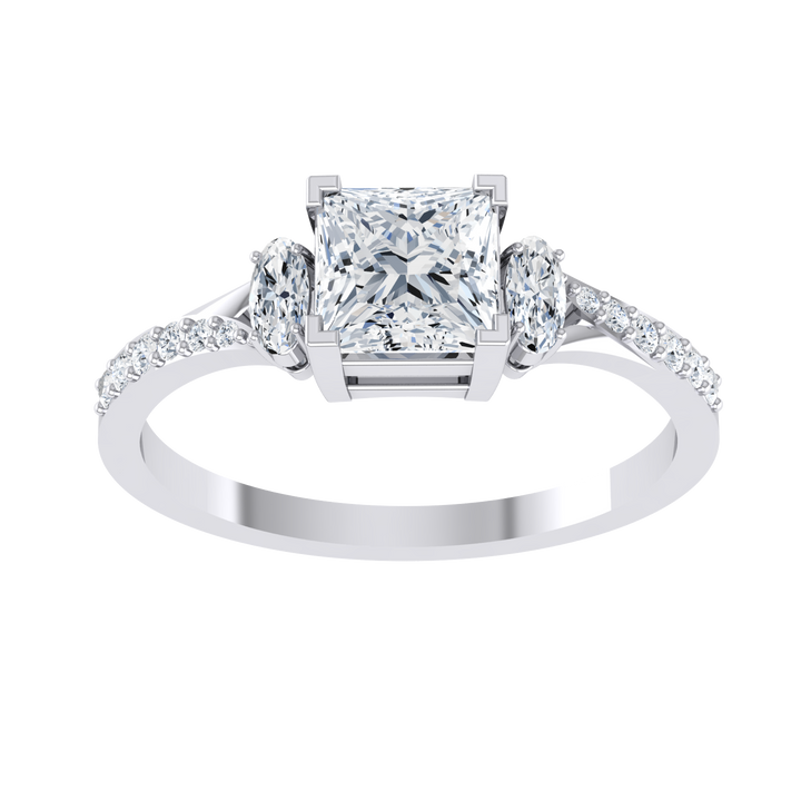 Artisanal Trio White Gold Lab Grown Diamond