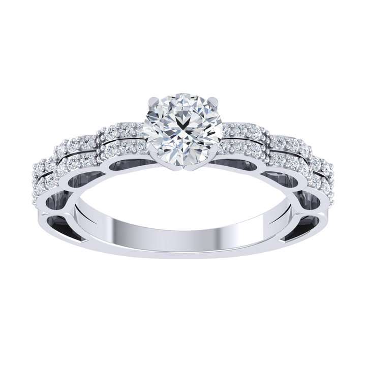 Angel Crest White Gold Lab Grown Diamond