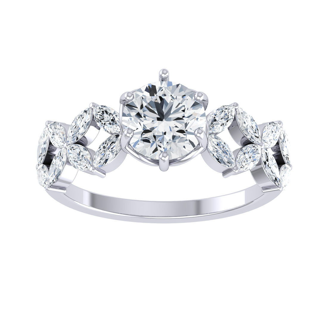 Gorgeous Gem White Gold Lab Grown Diamond