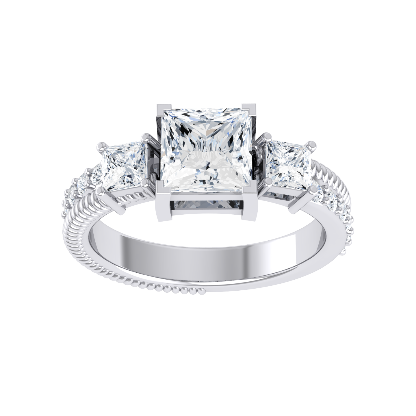 Sunkissed Trio White Gold Lab Grown Diamond