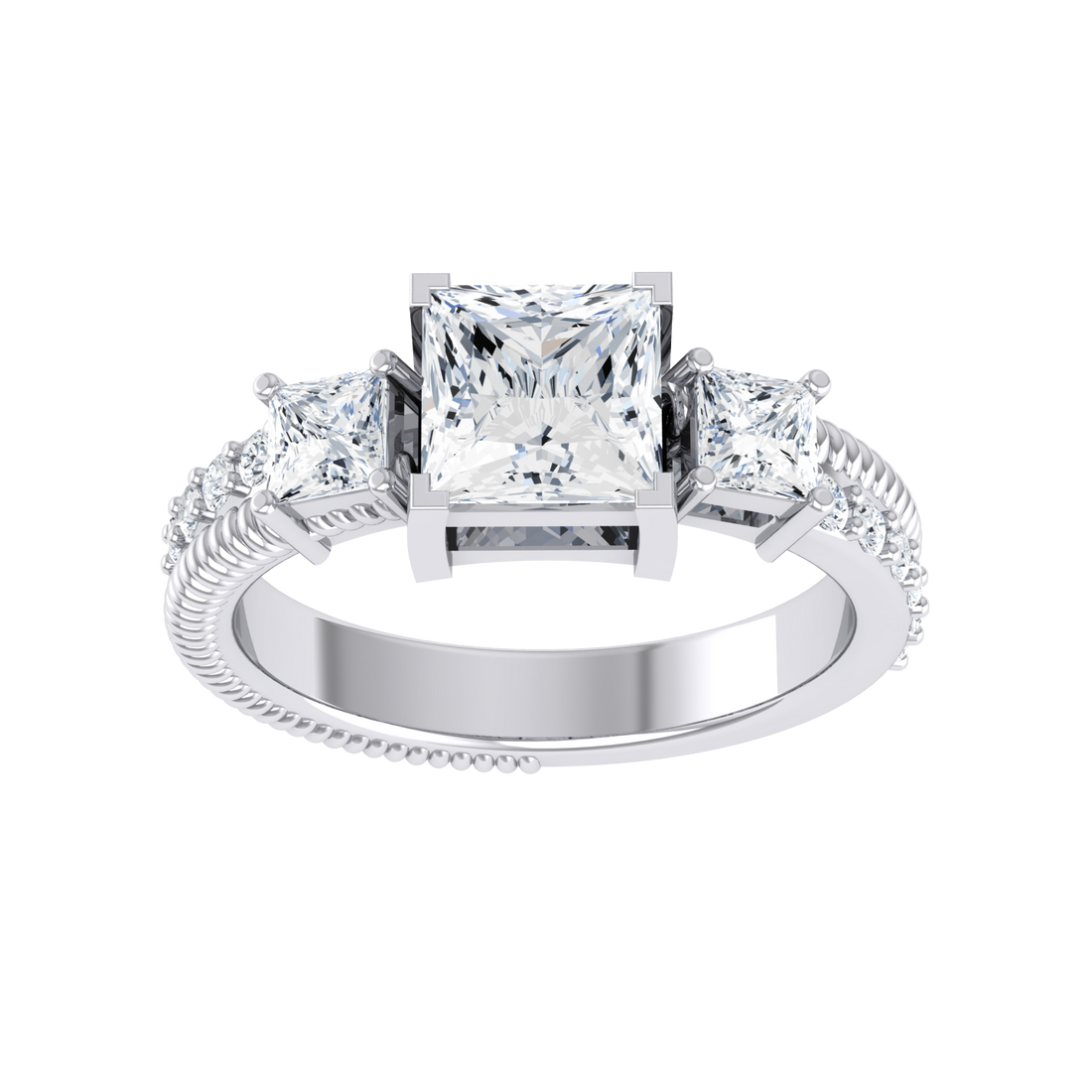 Sunkissed Trio White Gold Lab Grown Diamond