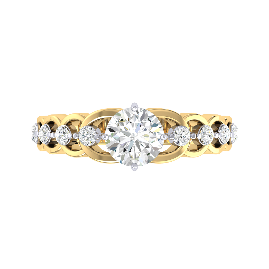 Crown Jewel Yellow Gold Lab Grown Diamond