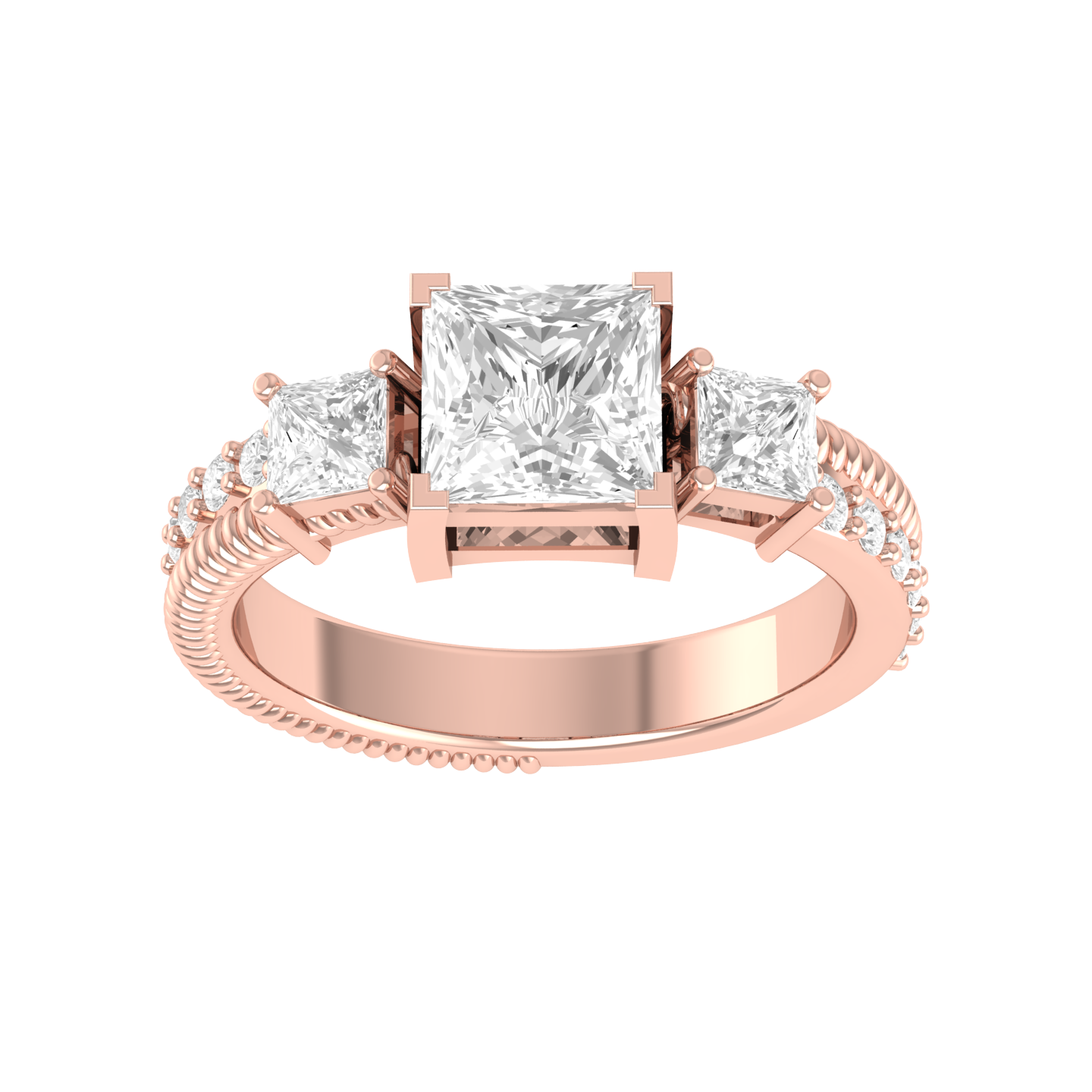 Sunkissed Trio Rose Gold Lab Grown Diamond