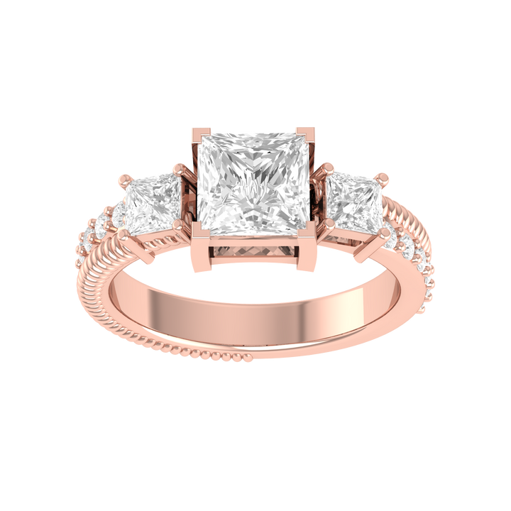 Sunkissed Trio Rose Gold Lab Grown Diamond