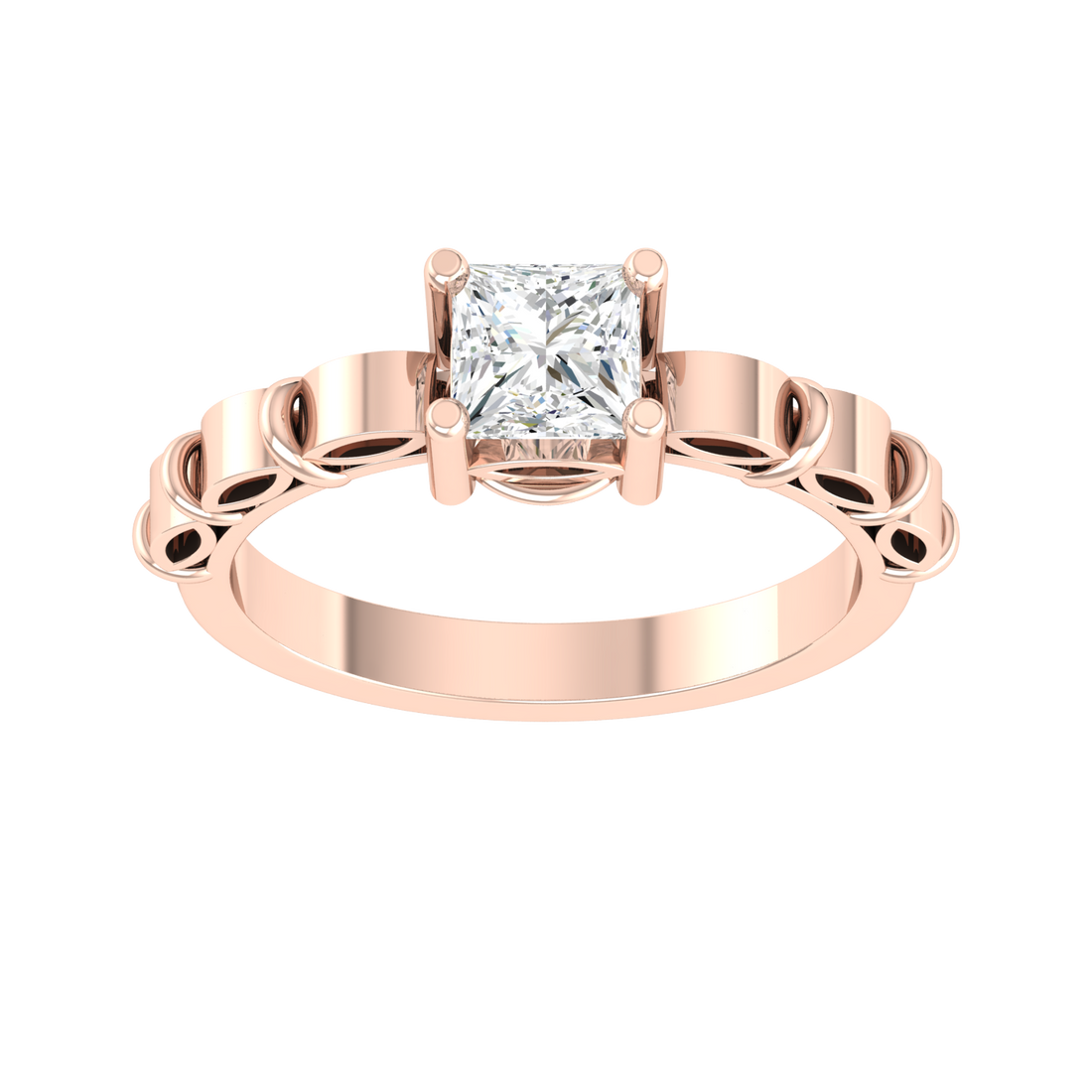 Delicate Jewel Rose Gold Lab Grown Diamond