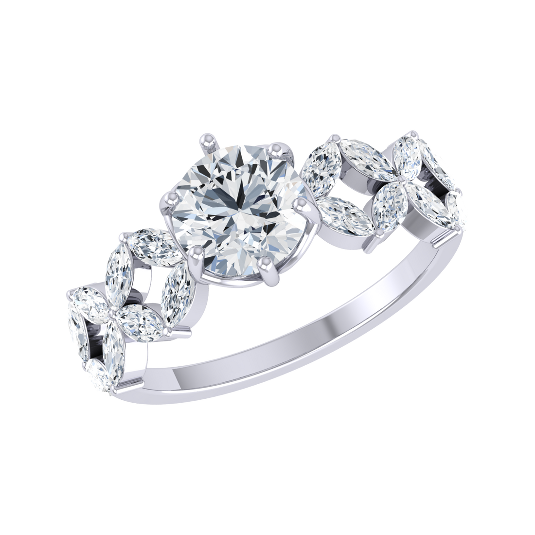 White Gold Lab Grown Diamond - Gorgeous Gem