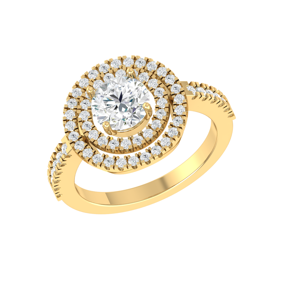 Yellow Gold Lab Grown Diamond - Elegance Personified