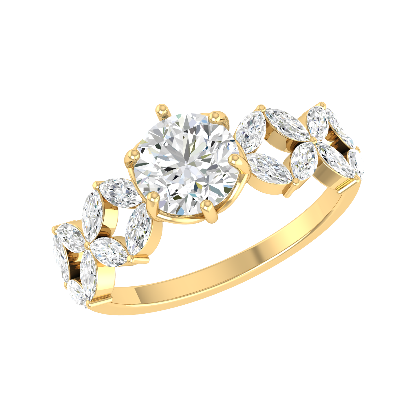 Yellow Gold Lab Grown Diamond - Gorgeous Gem