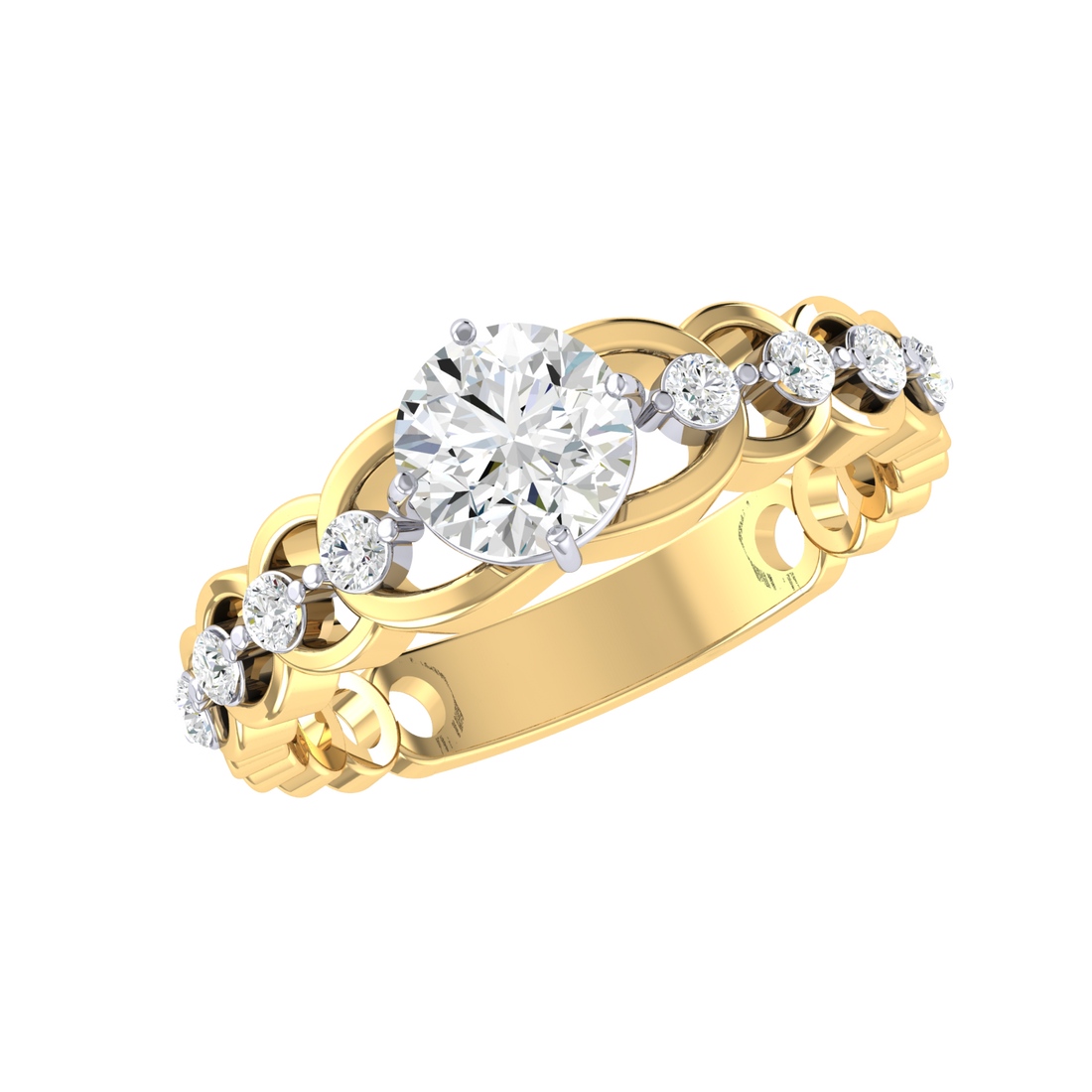 Yellow Gold Lab Grown Diamond - Crown Jewel