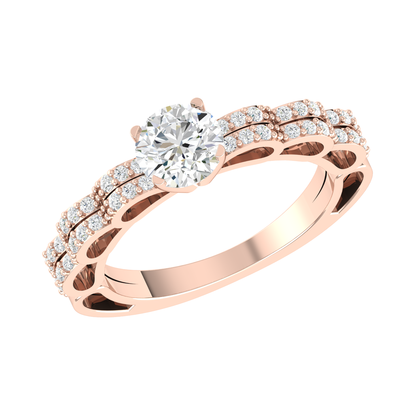 Rose Gold Lab Grown Diamond - Angel Crest