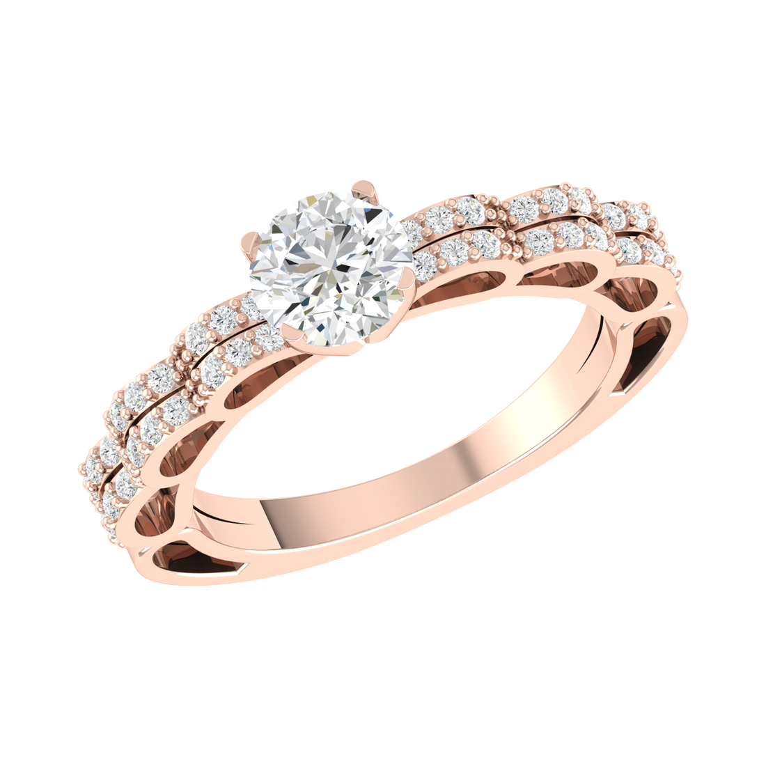 Rose Gold Lab Grown Diamond - Angel Crest