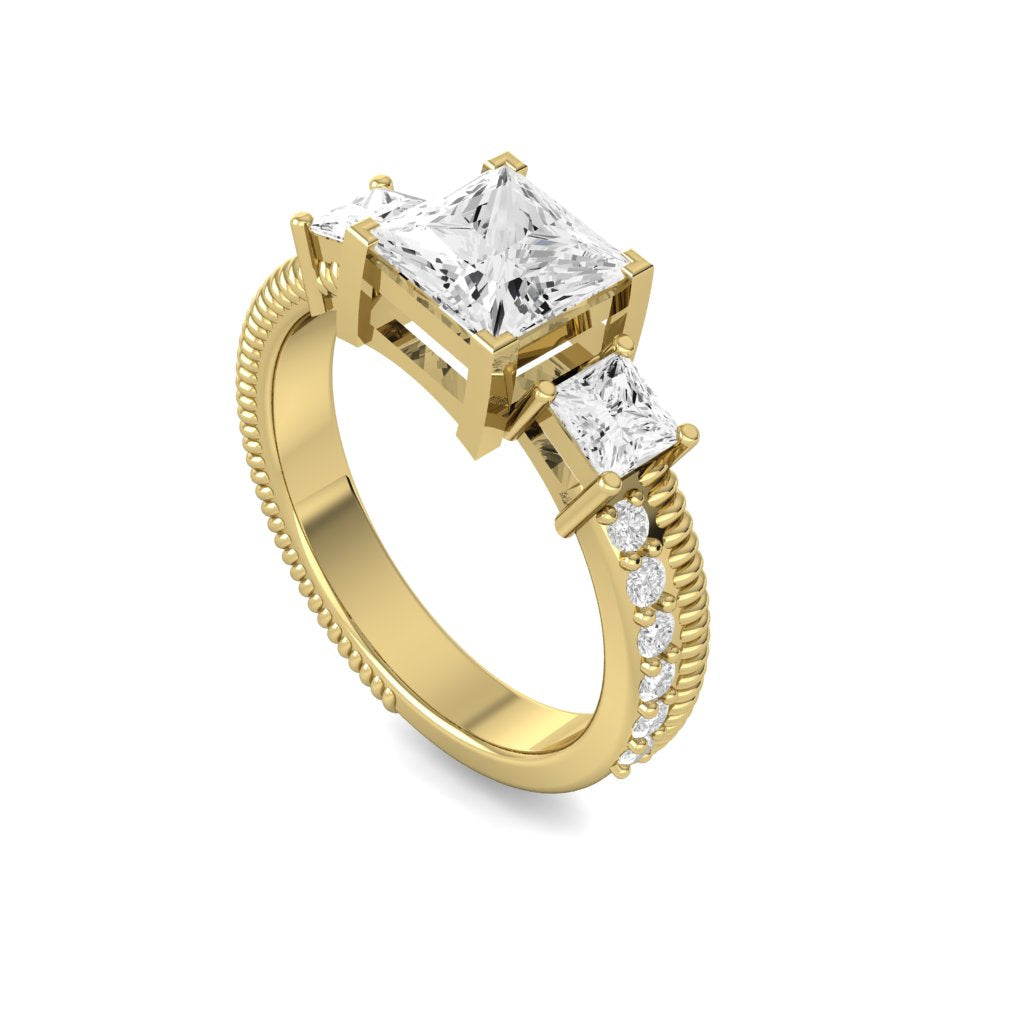 Sunkissed Trio Yellow Gold Diamond